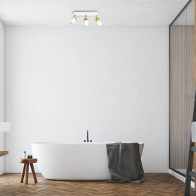 Corp de iluminat cu spoturi JOKER 3xGU10/25W/230V alb/auriu