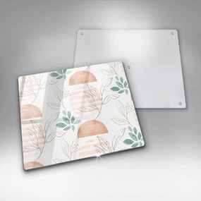 Placă protecție plita Model de frunze boho