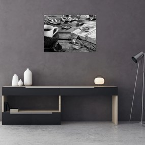 Tablou pe sticlă - O zi liniștită de toamnă (70x50 cm)