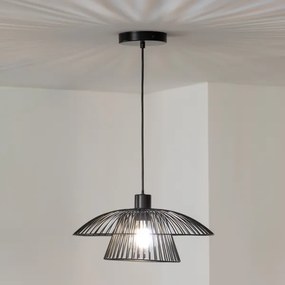 Brilagi - Lustră LED suspendată pe cablu CERIA WIRE 1xE27/40W/230V Ø 38 cm negru