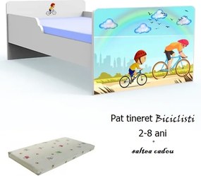 Pat tineret Biciclisti cu saltea