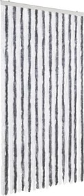 vidaXL Perdea pentru insecte, gri și alb, 100x230 cm, chenille