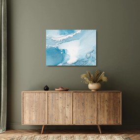 Tablou pe sticlă - Decor albastru (70x50 cm)