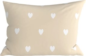 Fata de perna din polibumbac HEARTILO POLY 50x70 cm, bej
