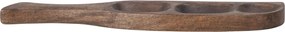 Platou de servire rustic cu 3 compartimente din lemn de mango maro, 40x9x2,5 cm, „Thorun"