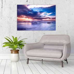 Tablou - Apus de soare la mare (90x60 cm)