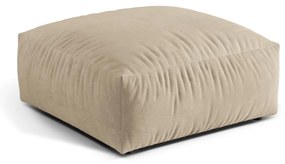 Taburet modular bej cu tapițerie din catifea Martina – Micadoni