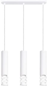 Lustră pe cablu Sollux SL.1693 LIRO 3xGU10/10W/230V alb