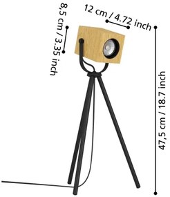 Lampă LED de masă AYLES 1xGU10/3W/230V Eglo 43749