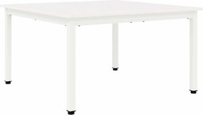 vidaXL Masă de cafea Alb 80 x 80 x 45 cm Lemn de pin masiv