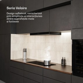 Klarstein Plită cu inducție Velaire, elegantă, minimalistă, puternică, 4 zone de gătit, 7000 W, 90 cm