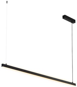 Lustra suspendata LED, 120cm, Otel, Negru, MIAMI