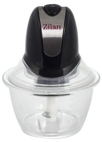 Tocator legume-fructe ZILAN ZLN-8167,Negru putere 300W, vas din sticla 1L, cutit inox, 2 trepte de viteza,