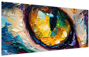 Tablou - Ochi de pisică Pictură (120x50 cm)