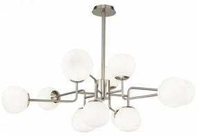 Candelabru design deosebit Erich nickel, 12L MYMOD221-PL-12-N