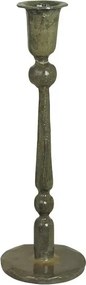 Suport pentru lumânare din metal H25 cm, „Meja Olive Green”