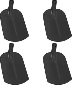 vidaXL Cap de lopată 4 pcs Negru 34,5 x 24 cm