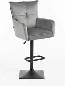 HR250KW Scaun Catifea Grafit Bază Neagră
