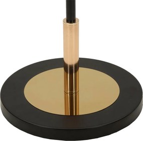 Lampadar alb-negru cu abajur din sticlă (înălțime 168 cm) Vintage – Mauro Ferretti