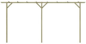 Pergola de gradina, 400 x 40 x 205 cm, lemn