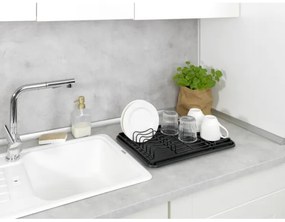 WENKO 54798100 - Scurgător de vase AMY 42,5x31,5 cm negru