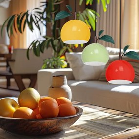 Lustră pe cablu APPLE 3xE27/15W/230V colorful