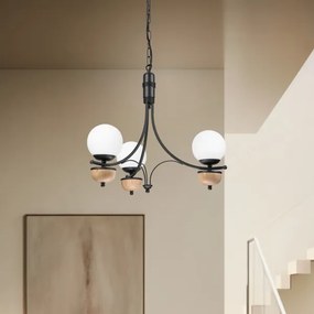 Lustră pe lanț Brilagi COTTAGE 3xG9/40W/230V fag/alb