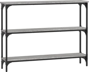 vidaXL Măsuță consolă, gri sonoma, 100x22,5x75 cm, lemn prelucrat