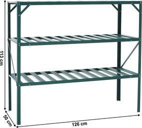 Raft de seră, verde, DARZIN TIP 3