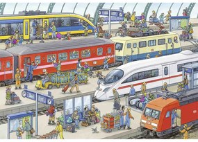 PUZZLE STATIE DE TREN, 2X24 PIESE - RAVENSBURGER (RVSPC09191)