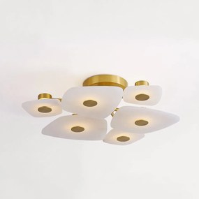 Lustra aplicata LED design LUX, Alabastru, Holmdel