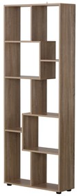 HomCom biblioteca moderna, 8 rafturi 70x24x178 cm, maro | AOSOM RO