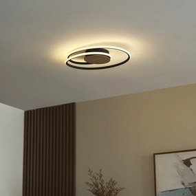 Plafonieră de design din lemn, cu LED, cu dimmer în 3 trepte - Rowan