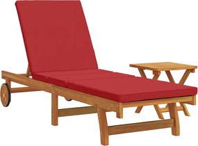 vidaXL Șezlong 1-persoană 2 pcs Maro Lemn Solid de Acacia