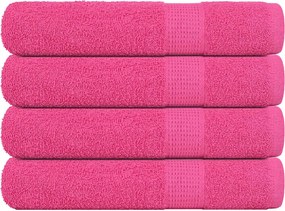 vidaXL Prosoape FROGN 4 buc., roz, 100x200 cm, 360 g/m²