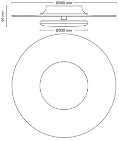 Plafonieră LED dimabilă GARNET SCENE SWITCH LED/40W/230V 2700K Philips