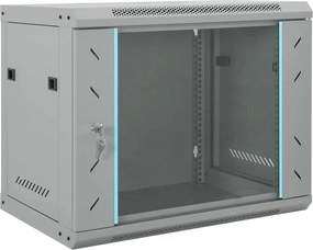 vidaXL Dulap de rețea cu depozitare Gri 60 x 45 x 50 cm Oțel