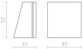Aplică LED de exterior GIGI LED/3,3W/230V IP65 RED-Design Rendl-R10399