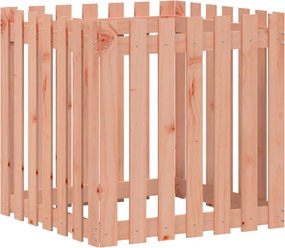 vidaXL Jardinieră grădină design gard, 70x70x70 cm, lemn masiv douglas