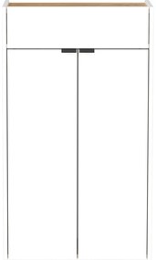 Pantofar alb cu sertare cu aspect de lemn de stejar Ameca – Germania