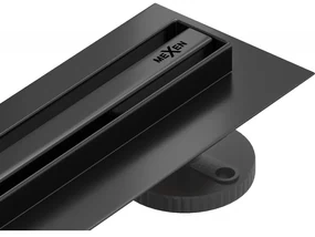 Mexen Flat 360° Slim scurgere liniară rotativă 80 cm, Neagră - 1741080