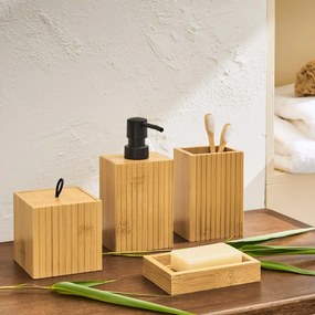 Săpunieră în culoare naturală din bambus Hanoi – douceur d'intérieur