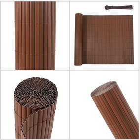 Protectie vizuala gradina PVC Maro 12 x 3 m