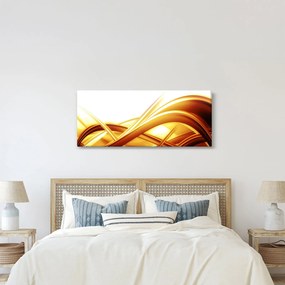 Tablou - Abstrac galben (120x50 cm)