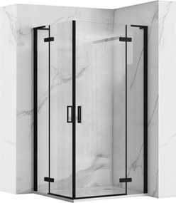 Cabina dus REA Hugo Double Black 90x90