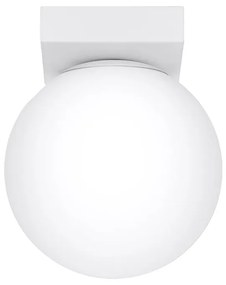 Plafonieră albă cu abajur din sticlă ø 12 cm Umerta – Sollux