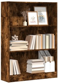 vidaXL Bibliotecă, stejar fumuriu, 80x24x109 cm, lemn prelucrat