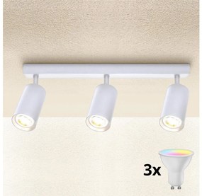 Spot LED reglabil SELE 3x GU10/6,5W/230V, alb - Brilagi