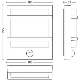 Aplică LED de exterior PETRONIA LED/12W IP44 Philips 17396/93/P0