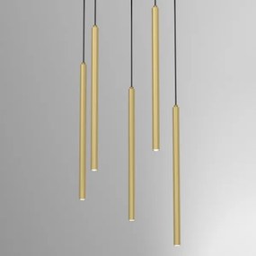 Lustră pe cablu YORU 5xG9/8W/230V alamă